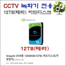 CCTV 녹화기용 씨게이트 12TB (12테라 하드디스크) 저장장치, CCTV 녹화기용 12테라 하드디스크 저장장치 - 12tb하드디스크