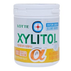롯데제과 자일리톨 껌 알파 프로폴리스 용기, 3개, 86g