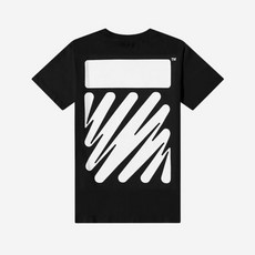 오프화이트 웨이브 다이애그 슬림 숏슬리브 티셔츠 블랙 Off-White Wave Diag Slim S/S T-Shirt Black