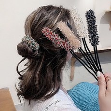 [바보사랑]반짝반짝 와이어 올림 머리끈 1+1 5컬러