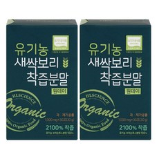 에이치엘사이언스 유기농 새싹보리 착즙분말 원데이 스틱 1 000mg X 30포 + 전용보틀, 30g, 2개