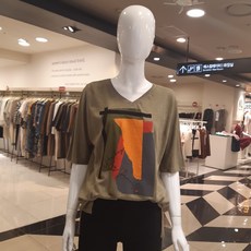 블루페페 브이넥린넨고급티셔츠