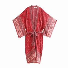 쉬폰롱가디건 썸머 플라워 얇은 시스루 수영복 에스닉