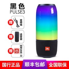 JBL Pulse 4 펄스 4 방수 블루투스 스피커, PULSE3 블랙 + 투명가방