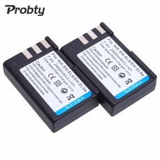 PROBTY 2Pcs 7.4V 2400mAh EN-EL9 EL9 EN EL9 Nikon D60 D40 D40X D5000 D3000 카메라 용 고용량 리튬 이온 충전식 배터리