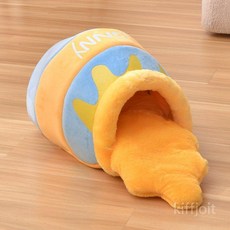 굿즈컴바인 스토어 냥이꿀단지쿠션, M (고양이 8kg/개 6kg), D. 두꺼운 버전 - 블루, 1개