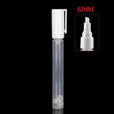 빈 막대 그래피티 펜 마커 페인트 플라스틱 반복 가능 액체 분필 튜브 배럴 0.7mm 3 4mm 5 6mm 5mm 8mm 10mm 15mm 30mm, [03] 6mm, 1개