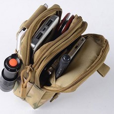 PKFARM 방수 등산 파우치 3종 색상 허리 벨트 가방 다용도 수납 미니가방, *블랙