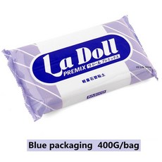 은점토 300g500g 일본 ladoll 경량 석재 조각 점토 자연적으로 공기 건조 diy 석재 분말 점토 diy 손으로 만든 모델 재료, 파란색 포장 400g, 파란색 포장 400g