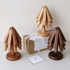 당신생각 우드 트리 나무 냄비받침 집들이선물, 미신청, 1개, 미디움(마호가니 나무)