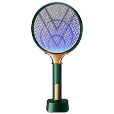 접이식 전기 모기 킬러 Zapper Raqueta Mata Electrico USB 충전식 모기 Mata Fly Tue Mouche De Anti Mosquitos, 녹색, 1개