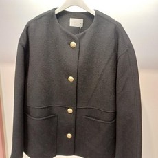 Destijl HC06 겨울 울 라운드 가벼운 아우포켓 숏 짧은 코트형 쟈켓 D2343jk03