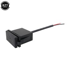 차량용 단일 USB 충전기 소켓 오토바이 RV 보트 선박 충전기 사각형 모양 방수 전원 어댑터 12V 24V 5V 2.4A 최신, 1개