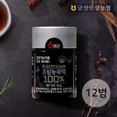 삼지원 금산인삼농협 홍삼농축액 100% 12병(스푼4개+쇼핑백2장), 상세 설명 참조, 단일옵션