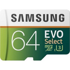 SAMSUNG MBME128GAAM 128GB 100MBs U3 MicroSDXC EVO Select Memory Card 풀사이즈 어댑터 포함