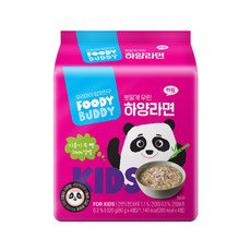 [푸디버디] 하양라면 멀티 (80g X 4개입), 4개