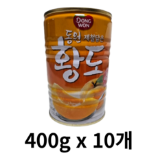 동원 황도 슬라이스 복숭아 통조림, 4kg, 6개