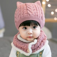 인기급상승 한파 칼바람 귀요미 아동 워머 모자 세트 큐티 뿜뿜 극찬 쩔어