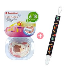 더블하트 노리개+노리개 클립, 노리개(고슴도치), 3단계(6개월~)