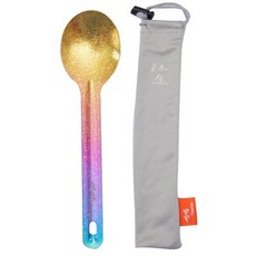 Tenedor de titanio ultraligero para acampar al aire libre cuchara de aleación de titanio tenedor de, 1-밝게