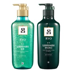 [무료배송]려 청아 딥클렌징&쿨링(샴푸+컨디셔너)550ml, 1세트