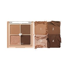 공식 romand 4색 섀도우 팔레트 매트 펄 광학 바이오 타바코 브라운 무브먼트 파우더 아이팔레트, 1, 03 DRYRAGRAS 줄기 개가 꼬