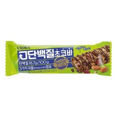 DANBI+ 크라운 고 단백질초코바 32g 간식 스낵 쵸코렛 +706225