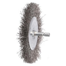 드릴용 효율적인 와이어 연마기 브러시 부착물 내구성 탄소 철사 다양한 면 4 인치 100mm, 01 CHINA, 1개