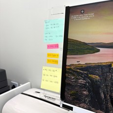 니즈팩 모니터 메모보드 아크릴 메모홀더, 좌측용