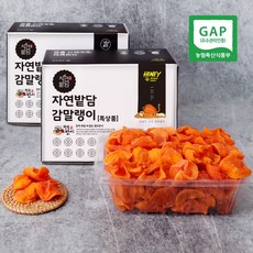 자연밭담 청도 감말랭이 1kg 특최상품 벌크 실속 가정용 선물 반건시 반시 곶감 말랭이, 4박스