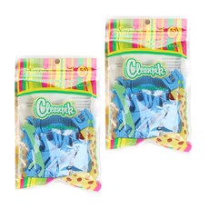클린픽 키즈플로스픽스 유아용 치실 지퍼형 50p, 블루, 2개