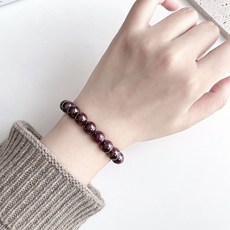  쏠그레이 금전운을 올려주는 부적팔찌 원광주사 함량 100% 경면주사 염주 