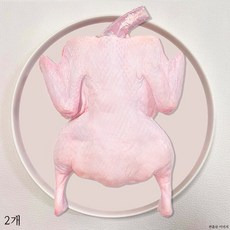 [팜스제임] 백숙용 통오리 생오리 1.8kg이상 (냉장) 보양식 오리탕, 2개, 1.8kg