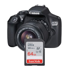 캐논 EOS 1300D DSLR 카메라 메모리카드 샌디스크 울트라SD 64GB