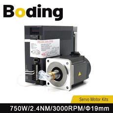 케이블Boding 오리지널 일본 서보 모터 키트 3M 케이블 포함 750W HG-KN73J-S100 MR-JE-70A 2.4NM 3000, 03 Motor and Driver