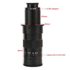 해외 0.7x ~ 4.5x 배율 25mm hdmi usb 산업 비디오 현미경 카메라 조정 가능한 180x 120x 300x 200x 130x, 130X[366]_One Size, 130X[366]_One Size, 상세 설명 참조4