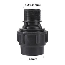 해외 구매대행 안내 농사 PE 감속기 빠른 직접 연결 12 34 1 15 수나사 현장 관개 피팅 20mm 25mm 32mm 40mm 50mm 유의 사항, 4) 1.2 inch x 40, 1개