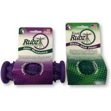 Due North Foot Rubz Combo Pack Original 마사지 롤러 0.6lb. 멀티 컬러 2개 세트 DNFCP3