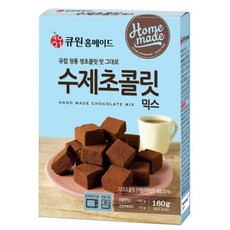 큐원 유럽 정통 생초콜릿맛 그대로 수제초콜릿믹스 160g, 1개