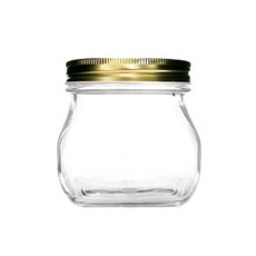 KH930 사각 틴캡 500g 낱개 잼병 수제청 유리병, 실버캡, 1개