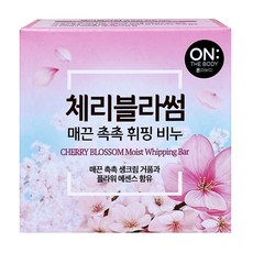 온더바디 촉촉한 휘핑비누 체리블러썸, 90g, 9개