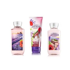 배스앤바디웍스 ~ 시그니처 콜렉션 ~ FRENCH LAVENDER & HONEY ~ 샤워 젤 ~ 울트라 시어 바디 크림 & 바디 로션 ~ 3 pc 선물 가방, none, 상세페이지참조