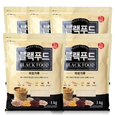 블랙푸드 미숫가루 1kg x5개 곡물명가 선식