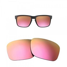 Oakley Holbrook 선글라스 용 Oak & ban 편광 교체 렌즈-멀티 옵션 렌즈 천 포함 (핑크-편광)