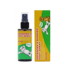 디펜더나인 베리어 풋 스프레이 수의사검증 강아지 해충방지 발바닥 보호 산책 미스트, 1개, 80ml