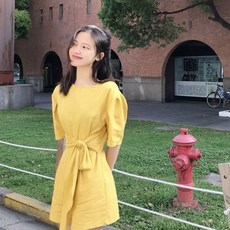 Lovely gc86pt2616b 퍼프점프수트 린넨점프수트