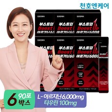 [천호엔케어]부스트업 국산 아르기닌6000mg 15포, 300g, 6개