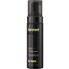 B.tan 셀프 태닝크림 - tanned AF 햇빛 없이 어두운 색 태닝 가능 100% 천연 성분 신속 울트라 다크 탠 198.1 ml (6.7 액량 온스), 태닝 AF, 1개