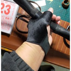 국궁깍지 활깍지 리커브 활 전통 활과 화살 장갑 소가죽, 왼쪽 고급 소털, 1개