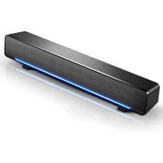 USB 유선 강력한 컴퓨터 스피커 바 스테레오 서브우퍼 베이스 스피커 PC 노트북용 서라운드 사운드 박스, As shown, D, 1개